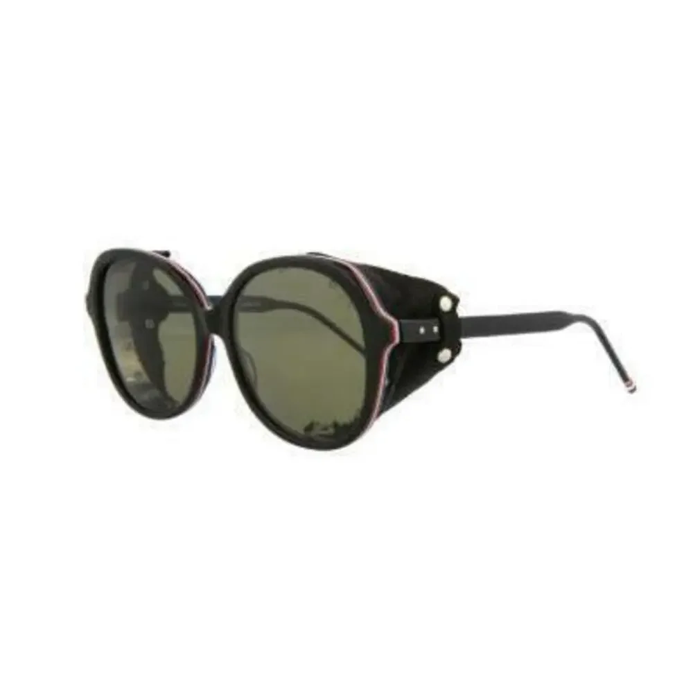 Thom Browne Unisex Black Novelty Oval Sunglasses One Size